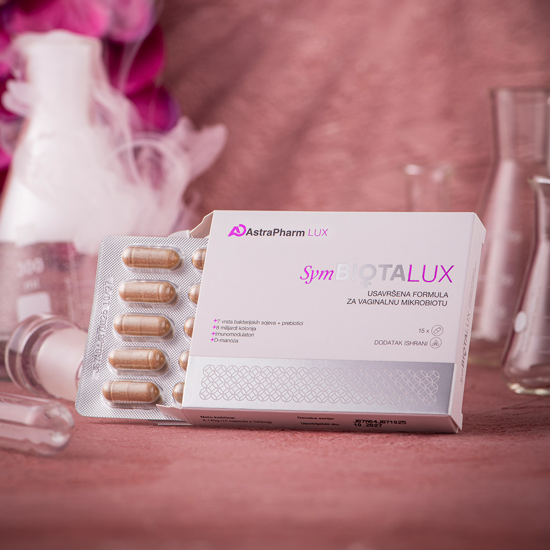 SymBiotaLUX probiotik kapsule za žene - prirodna obnova vaginalne i crijevne flore, jačanje imuniteta i zaštita od infekcija