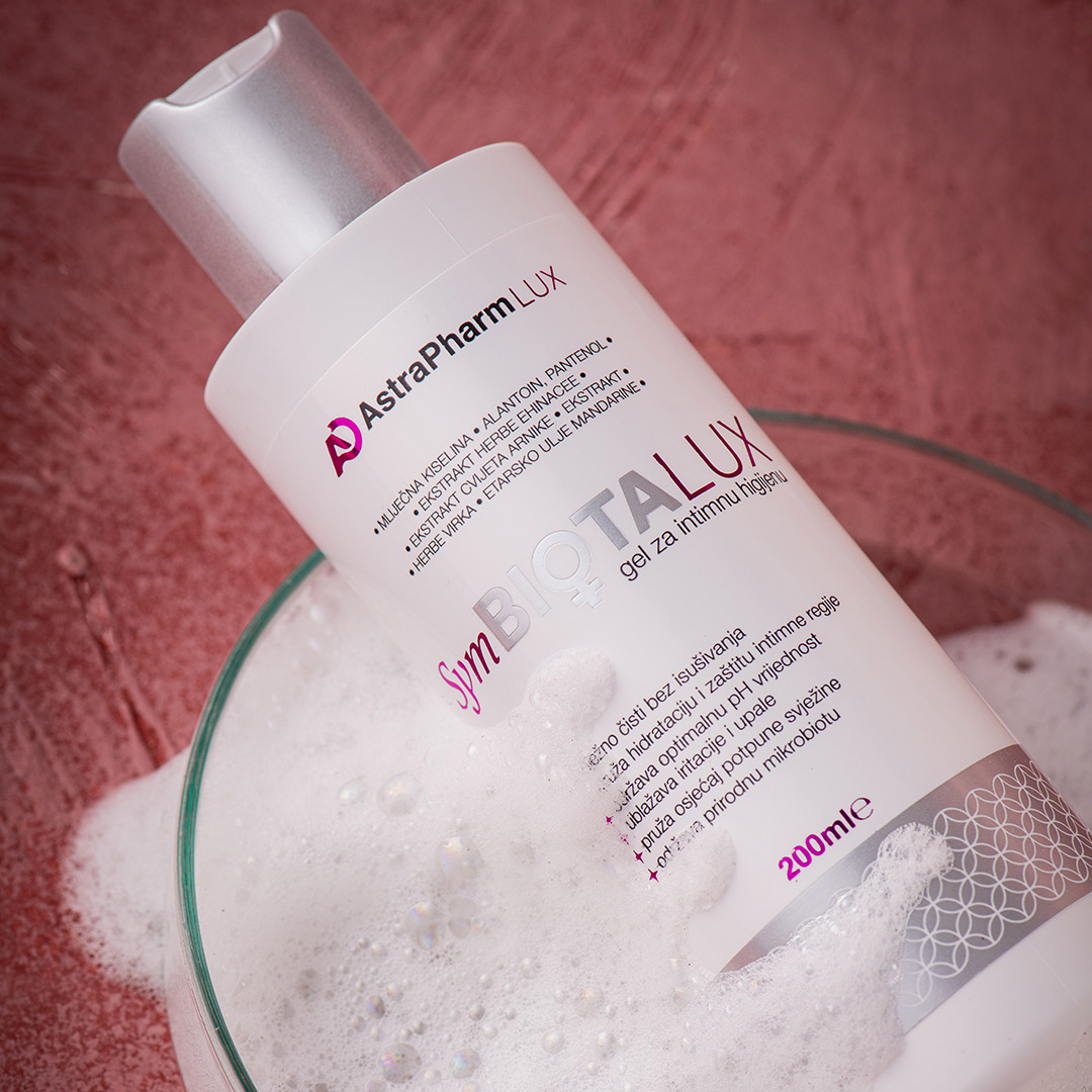 SymBiotaLUX prirodni gel za pranje i intimnu higijenu sa mliječnom kiselinom za savršen pH balans