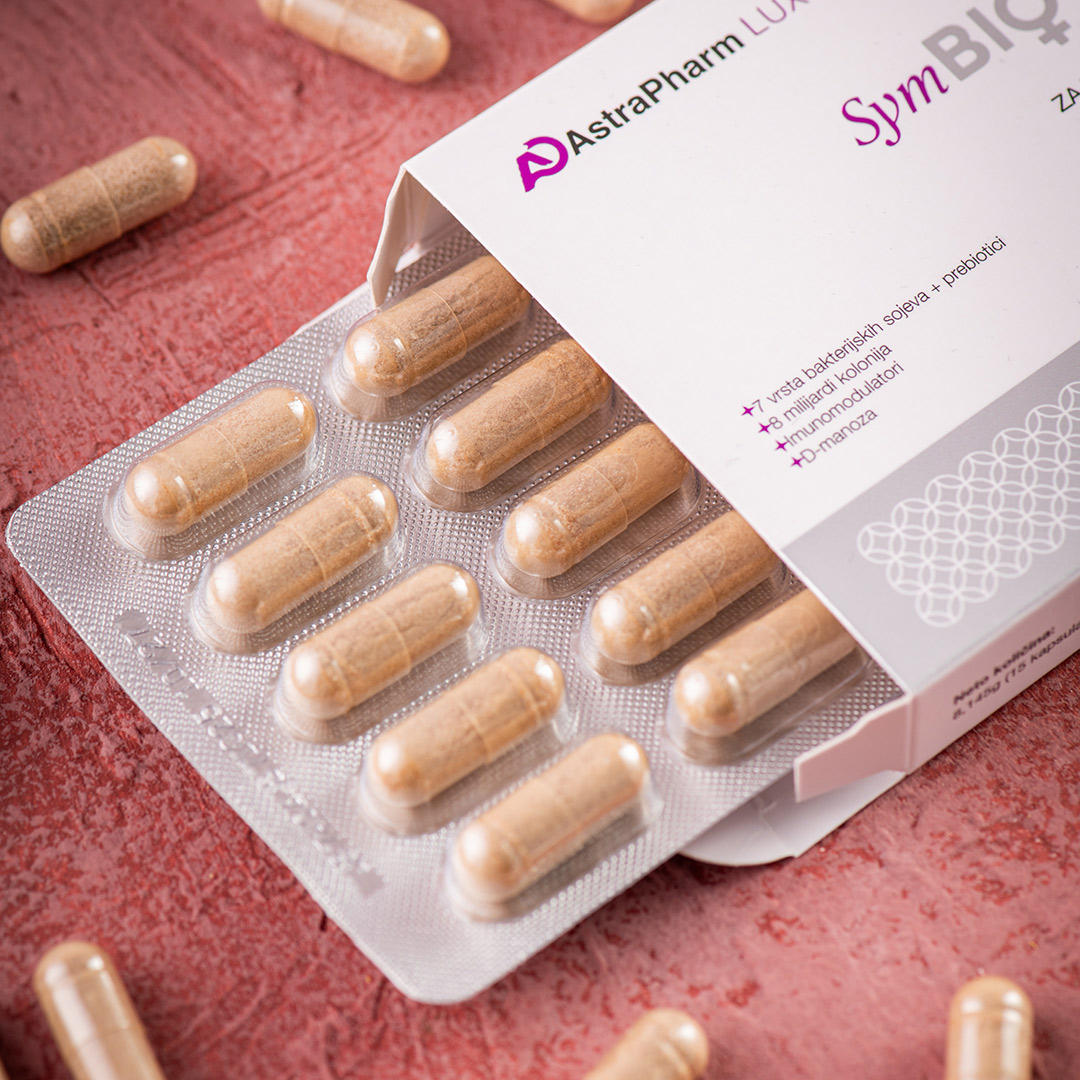 SymBiotaLUX probiotik kapsule za žene - prirodna obnova vaginalne i crijevne flore, jačanje imuniteta i zaštita od infekcija