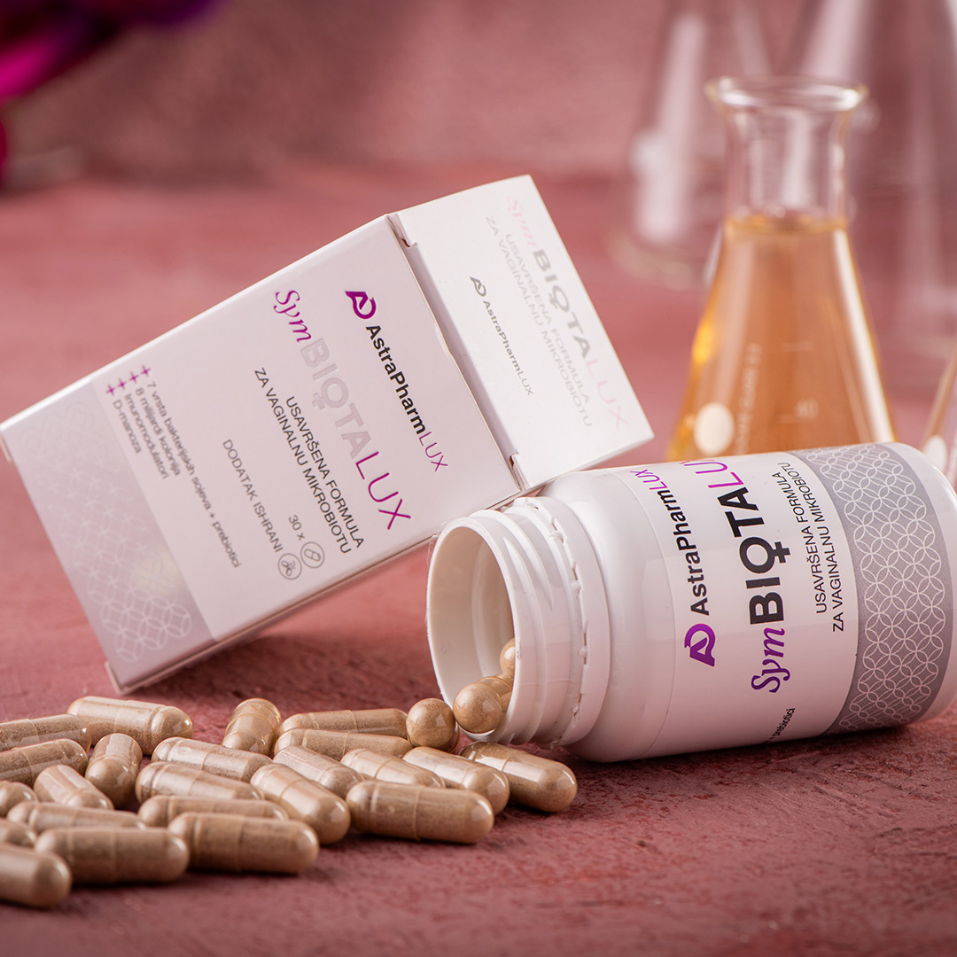 SymBiotaLUX probiotik kapsule za žene - prirodna obnova vaginalne i crijevne flore, jačanje imuniteta i zaštita od infekcija